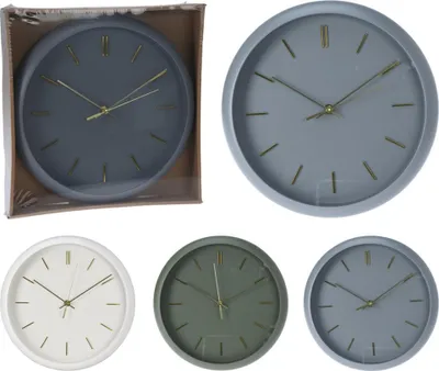 Immagine prodotto di Orologio da parete 30 cm elegante con lancette dorate