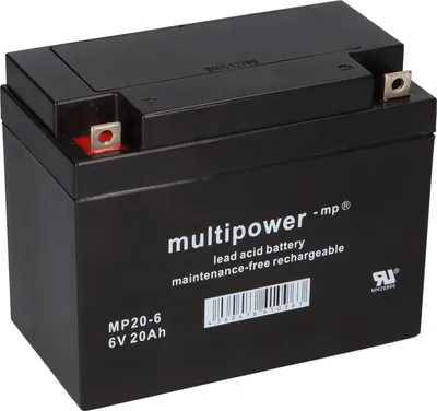 Immagine prodotto di Batteria al piombo Multipower MP20-6 Pb 6V 20Ah M5