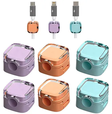 Produktbild von 6er Set magnetische Kabelhalter selbstklebend – Kabelclips & Organizer – Für USB-, Lade- und Datenkabel, praktisches Kabelmanagement für Büro & Zuhause