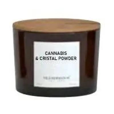 Productafbeelding van Vila Hermanos Apothecary: Geurkaars met cannabis- en kristalpoeder, 350 gram