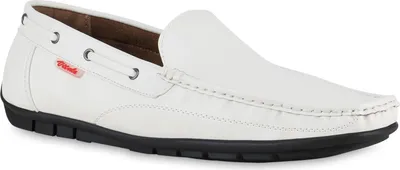Produktbild von VAN HILL Herren Mokassins Slippers Bequeme Profil-Sohle Schuhe 840945, Farbe: Weiß, Größe: 41