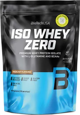 Image de Whey Isolate - Biotech USA - Iso whey zero (454g) - Saveur Noisette