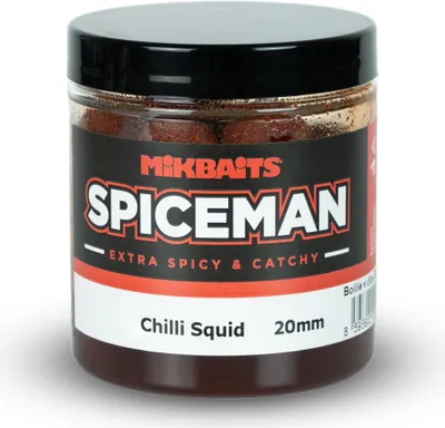 Zdjęcie produktu dla Mikbaits Spiceman Boilie v Dipu 250ml Chilli Squid 20mm