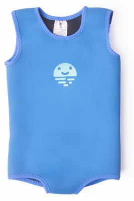 Image de Orby Swim - Combinaison de natation pour bébé, bleue, 6-12 mois, néoprène, UPF 50+