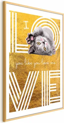 Produktbild von Posterpapier Poster - I Love You Like You Love Me 21x30 cm Text g-C-0228-ao-a