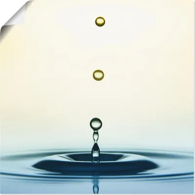 Produktbild von ARTland Poster Tropfen Größe: 50x50 cm