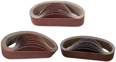 Sandschuurbänder 30 Stück 30 x 330 mm für Holzverarbeitung und Rostentfernung, 80/240/800 Körnung für Schleifmaschinen und