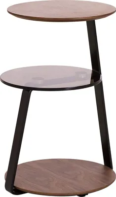 Produktbild von home24 Beistelltisch - Echtholzfurnier / Stahl