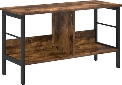 Image de vidaXL Bibliothèque Chêne fumé 82 x 32 x 47 cm Bois composite
