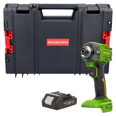 Immagine prodotto di Avvitatore a impatto a batteria Procraft PS22bb 20 V 230 Nm 1/2" Brushless + 1x batteria 2,0 Ah + valigetta RHINO - senza caricabatteria