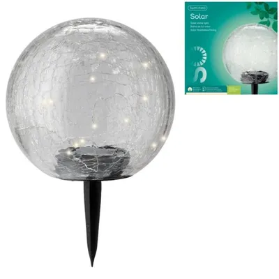Produktbild von LED-Solargartenlicht - Transparent - Glas - Kunststoff - Ø 19 cm - inkl. Erdspieß
