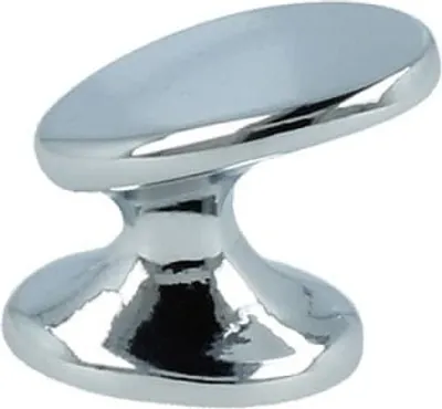 Produktbild von Möbelknopf massiv Metall Chrom glänzend Schubladenknopf Kommodenknopf
