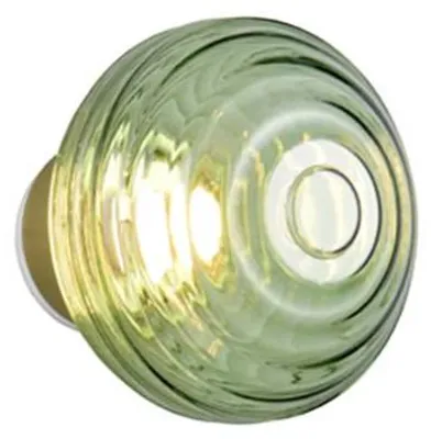 Obrázek produktu pro Nástěnné svítidlo LED, dobíjecí baterie, zelené sklo, dotykové, stmívatelné, V 15,5 cm