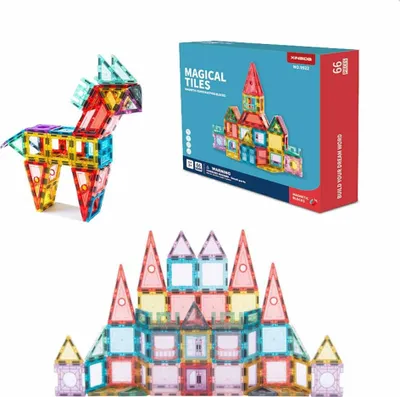 Immagine prodotto di Set di costruzioni magnetiche Magical Tiles 66 pezzi