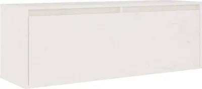 Immagine prodotto di vidaXL Armadio a muro bianco 100x30x35 cm in legno di pino massiccio