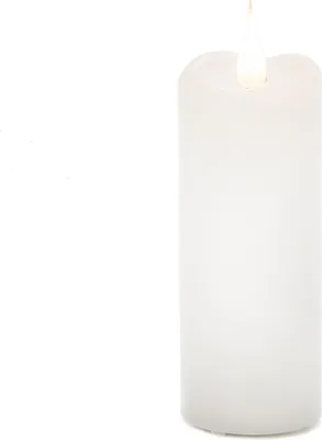 Immagine prodotto di LED candela di cera reale 4/8h timer a batteria bianco