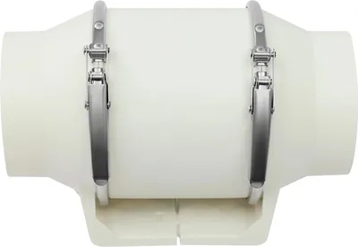 Zdjęcie produktu dla Wentylator kanałowy do łazienki i piwnicy – wentylator rurowy HF-100 – 28 W – wydajność 220 m³/h – 2600 obr./min – cicha praca (ok. 50 dB) – kolor biały