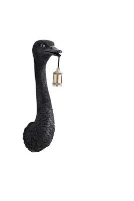 Produktbild von Light & Living - wandleuchte - Ostrich - schwarz - kunststoff - tierlampe - E27 - 3123112