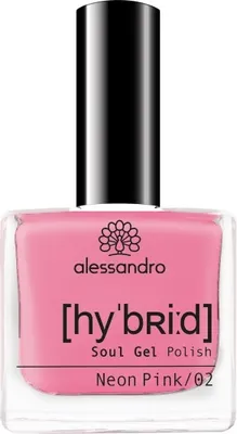 Imagen del producto de Alessandro Nagellack, esmalte de gel híbrido, tono 128, rosa neón, 8 ml