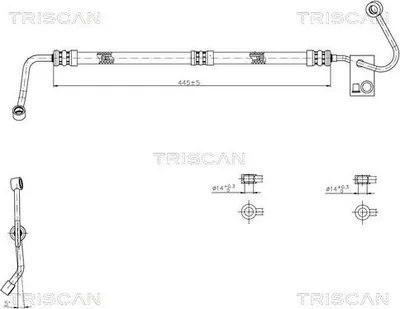 Produktbild von TRISCAN 8516 11038 Servoleitung für BMW 3 Limousine (E30) von Hydraulikpumpe nach Lenkgetriebe