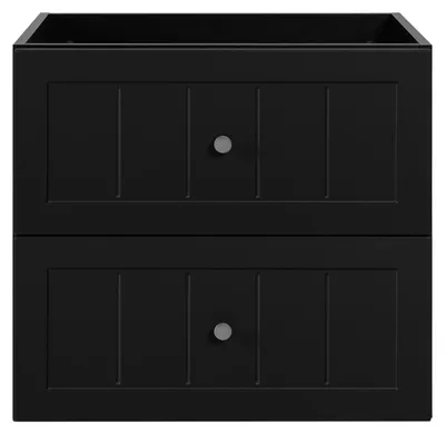 Produktbild von Waschbeckenunterschrank im klassischen Stil, schwarz, B 60 cm
