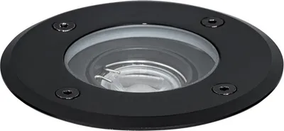 Produktbild von Moderner Außen Bodenstrahler Schwarz 35 mm Verstellbar IP65 Delux