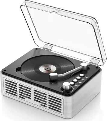 Produktbild von Tragbarer Bluetooth CD Player -  Retro CD Spieler mit HiFi-Sound Lautsprecher, A-B Wiedergabe, FM-Radio Unterstützung Kopfhöreranschluss USB/AUX