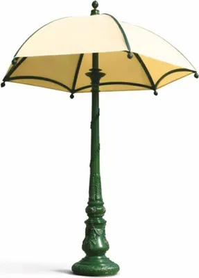 Obrázok produktu pre Casa Padrino Barokový záhradný dekoratívny slnečník zelený / béžový Ø 350 x V. 418,5 cm