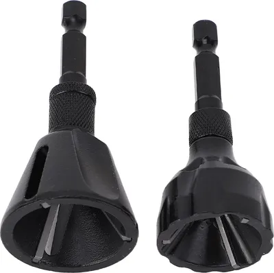 Image de 2Pcs Outil d'ébavurage Outil de chanfreinage Acier au tungstène à 3 cannelures Outil d'ébavurage pour vis à queue hexagonale 3 à 20mm 5 à 25mm