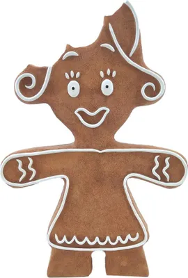 Produktbild von Figur Pfefferkuchenfrau 35 x 26,5 x 5,5 cm braun