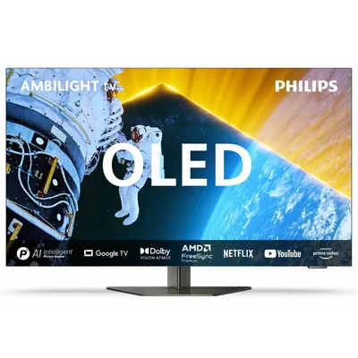 Obrázok produktu pre Philips 55OLED819, 139,7 cm (55"), 3840 x 2160 px, OLED, Smart TV, Wi-Fi, Kovová