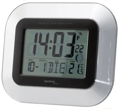 Obrázok produktu pre Technoline WS 8005, Digitálny budík, Čierna, Strieborná, AA, 226 mm, 180 mm, 30 mm
