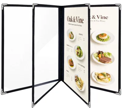 Productafbeelding van Solidchoice - Set van 5 Transparante Menuhoezen van PVC