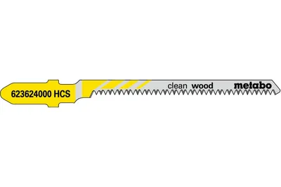 Produktbild von Metabo 25 Stichsägeblätter clean wood 57/ 1,4 mm, HCS, Type 23651