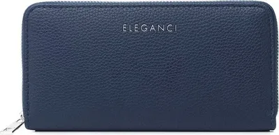 Image de Portefeuille femme en faux cuir Elegance - Ritsportemonnee avec fentes pour cartes et argent - bleu