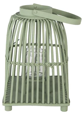 Immagine prodotto di Lanterna Clayre & Eef 24x24x36 cm in rattan verde