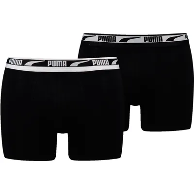 Produktbild von PUMA MEN MULTI LOGO BOXER 2P Herren Boxershorts, Größe:S, Farbe:Black