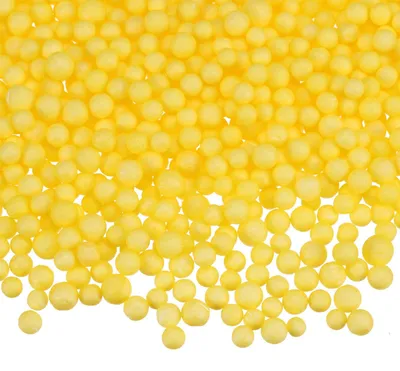Schaumstoffbälle 31 g, 4-6 mm, gelb, für Basteln & Deko