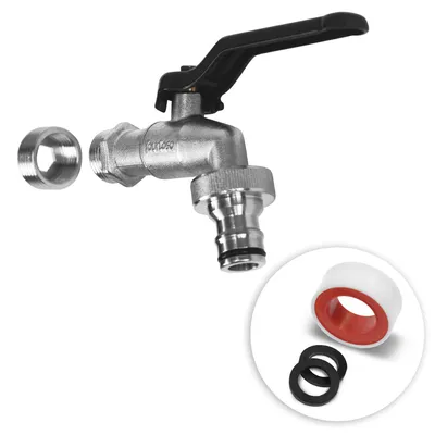Tuinkraan 1/2" & 3/4" Messing frostbeständig Kugelhahn