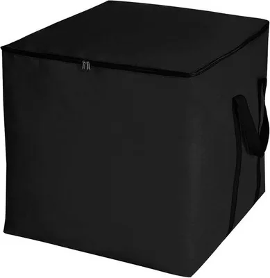 Produktbild von Famanu Umzugstasche 280 Liter - Wasserfeste Aufbewahrungsbox mit Griffen und Deckel, Schwarz