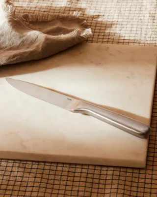 Kochmesser 7 cm, geschmiedet, AISI 425 Stahl, silber