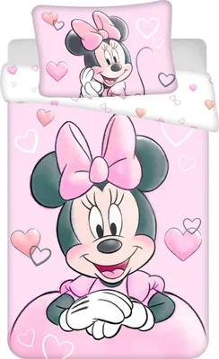 Produktbild von Disney Minnie Powder pink Kinderbettwäsche 100×135 cm, 40×60 cm