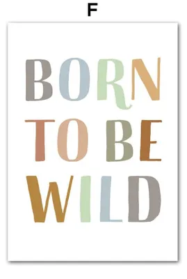 Produktbild von Poster Kinderzimmer Dschungel Tiere · Name Personalisiert · Kinderzimmer Bilder · Wand Deko · Kunst Druck · Deko Print · ohne Rahmen · Motiv F · 13 × 18 cm