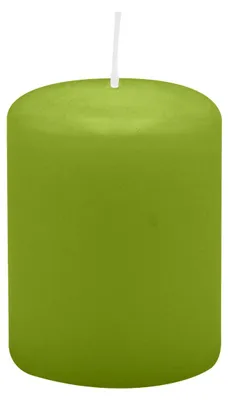 Produktbild von Stumpenkerzen 80 x  Ø 60 mm, Limonegrün, 16 Stück