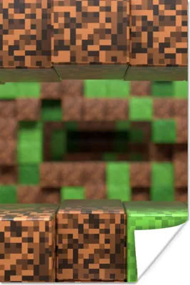 Produktbild von MuchoWow® Poster Spiele - Blöcke - Minecraft - Spiele - Kinder 80x120 cm - Papierdruck