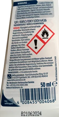 Obrázek produktu pro Dr. Beckmann | Tekutý odstraňovač skvrn - 50 ml - Stain Devil - Extra rozpouštěcí síla - Kancelář a kutilství