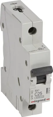 Zdjęcie produktu dla Legrand RX3, Miniaturowy wyłącznik, Typu C, IP20, 210 - 250 V