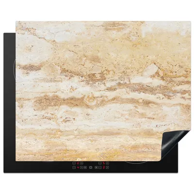 Obrázok produktu pre MuchoWow® Kryt na varnú dosku - Ochrana pred indukciou - 65x52 cm - Kryt na varnú dosku z vinylu - Zvyšuje pracovnú plochu - Kryt na sklokeramickú varnú dosku - Dekorácia do kuchyne - Jeden kus - Mramor - Piesok - Textúra - Kryt na sklokeramickú varnú dosku