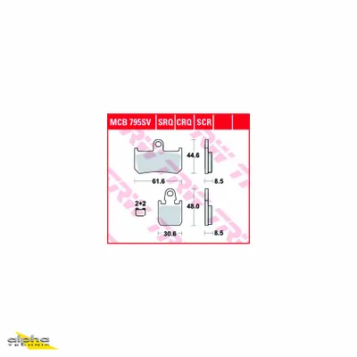 Produktbild von TRW LUCAS Bremsbelagsatz Sinter MCB795SRQ YZF-R1 RN19