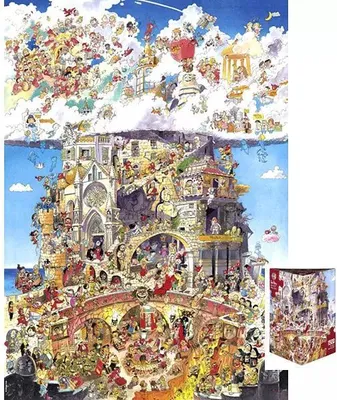 Obrázek produktu pro Peklo a nebe. Puzzle + plakát, 1500 prvků